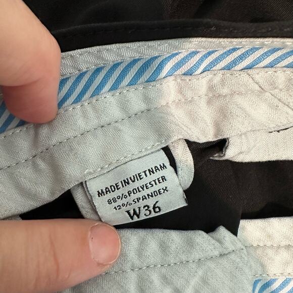 Footjoy 10 inch Stretch Flat Front Golf Short Black 36 - Picture 3 of 9